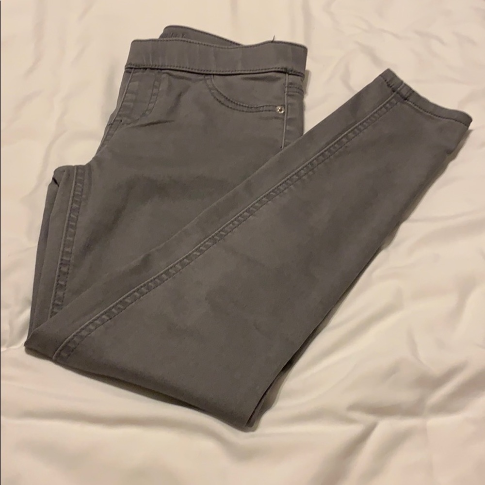 Justice Grey Jeggings Mid Rise
